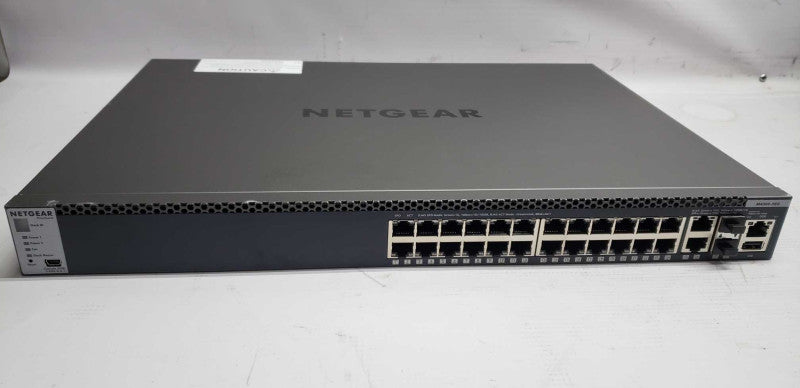 Netgear 24x port 1G L3 2x 10G 2x 10g-fiber M4300-28G Switch / RESET DEFAULT #