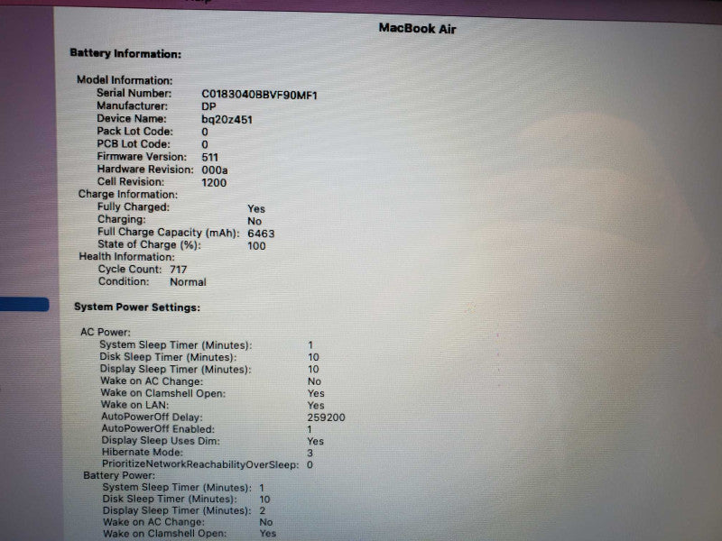 Macbook Air 2017 Core i5-5350U @ 1.8 GHz 8GB Ram 120GB SSD (