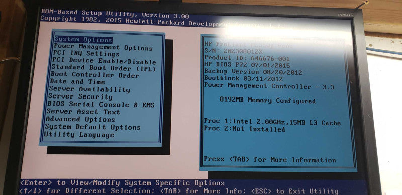 HP Proliant ML350p Gen 8 Xeon E5-2620 @ 2.00ghz / 8gb ram / Ultrium LTO-4 #