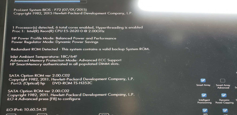 HP Proliant ML350p Gen 8 Xeon E5-2620 @ 2.00ghz / 8gb ram / Ultrium LTO-4 #