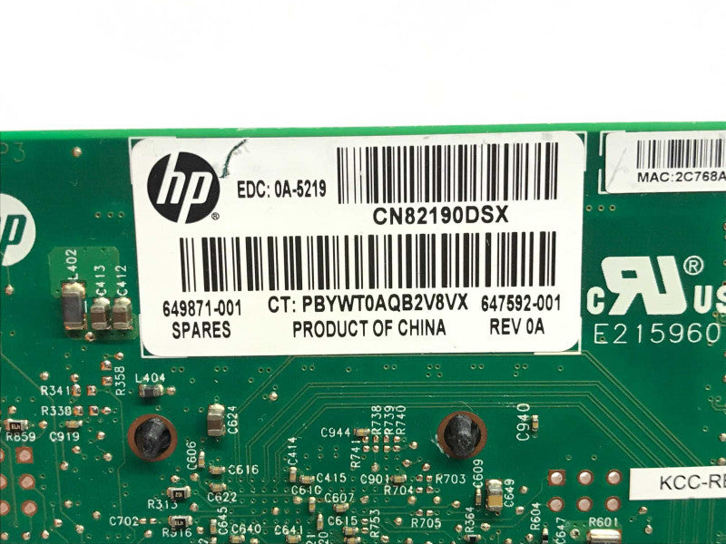 HP 331T Ethernet 1GB 4-Port Full Profile Ethernet Adapter 649871-001 +