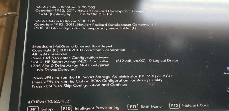 HP ML350p Gen8 Xeon E5-2620 @ 2.00ghz / 8gb ram / LTO Ultrium 4 1760 SAS #