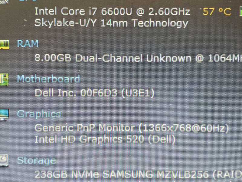 Dell Latitude 7480 14\\" i7-6600U 2.6GHz 8GB DDR4 256GB SSD |