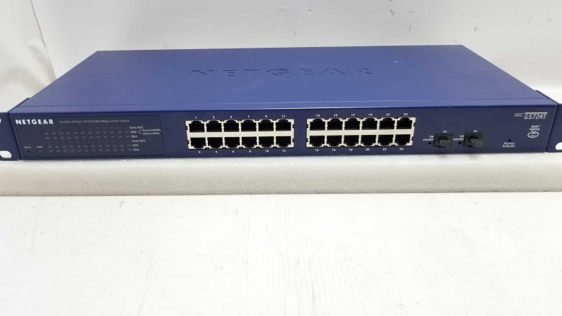 NETGEAR ProSafe GS724T 24-Port Gigabit Ethernet Smart Switch, Factory Reset ~