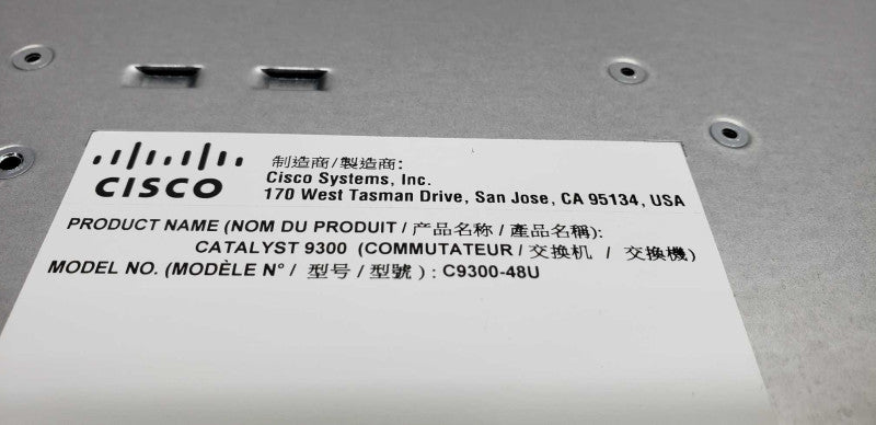 Cisco C9300-48UPOE Switch / no network module  #
