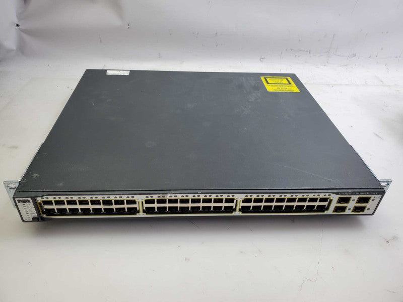 Cisco Catalyst WS-C3750-48PS-E 48x Ports 4x SFP Ports Switch _ Reset )