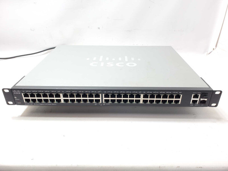 Cisco SG200-50P 50-Port Gig PoE Smart Switch SLM2048PT w/ rack mount ears _