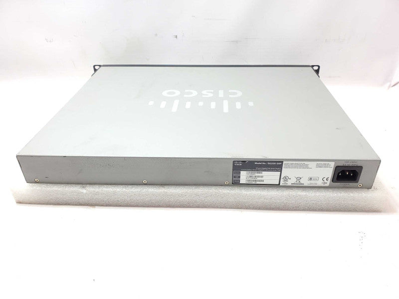 Cisco SG200-50P 50-Port Gig PoE Smart Switch SLM2048PT w/ rack mount ears _