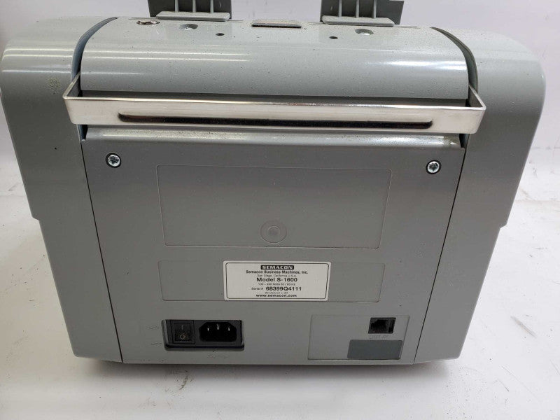 Semacon S-1600 Bank Grade Currency Counter S1600 _ Power-on tested )