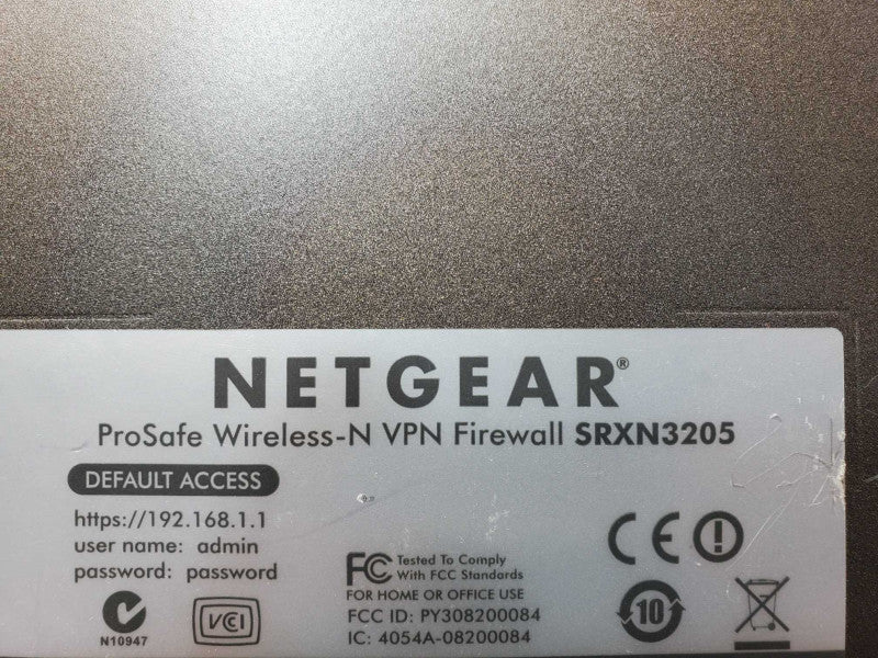 NetGear proSafe Wireless-N VPN Firewall SRXN3205 _