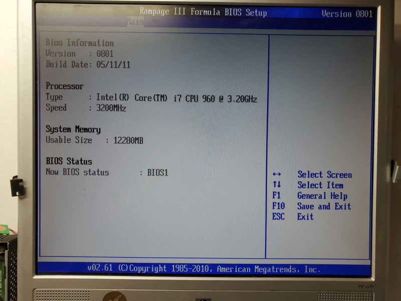 Custom PC ASUS Rampage III Formula  i7-960 @ 3.2GHz 12GB RAM FX1800 )
