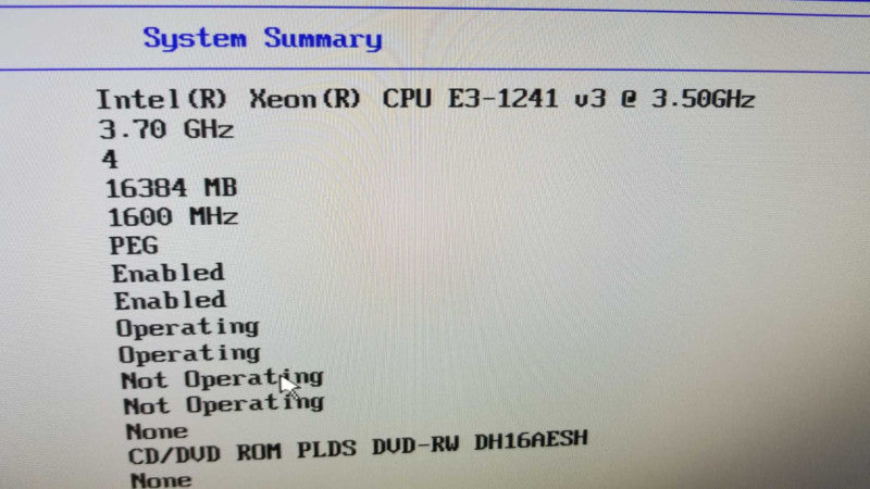 Lenovo ThinkStation P300, Xeon E3-1241 v3 3.5GHz QC/16GB DDR3, NO HDDs, Quadro K600 ~