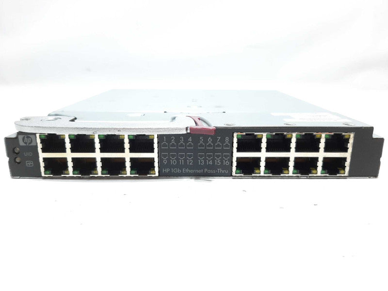 HP 406740-B21 723458-001 16-Port 1GB Ethernet Pass-Thru Module Blade Syetem +