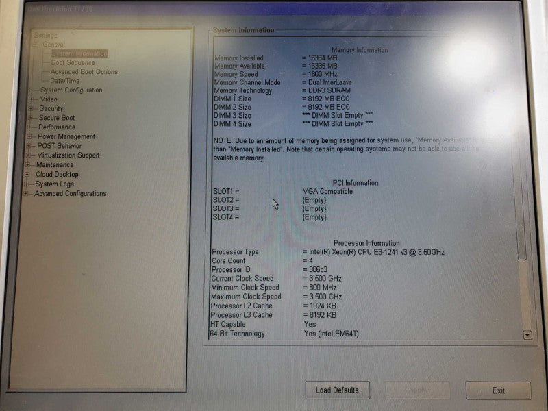 Dell Precision T1700 Xeon E3-1241v3 @3.5GHz 16GB DDR3 4T HDD Quadro K620 )