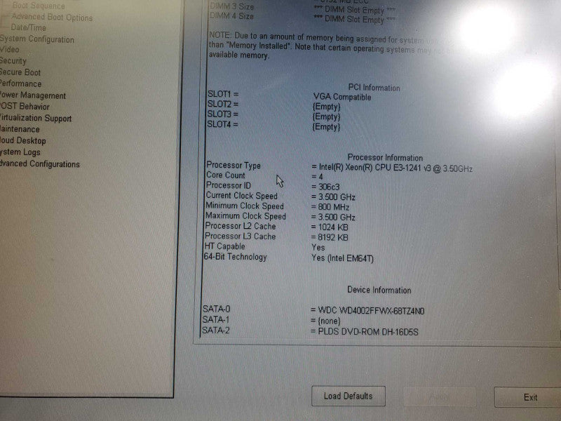 Dell Precision T1700 Xeon E3-1241v3 @3.5GHz 16GB DDR3 4T HDD Quadro K620 )