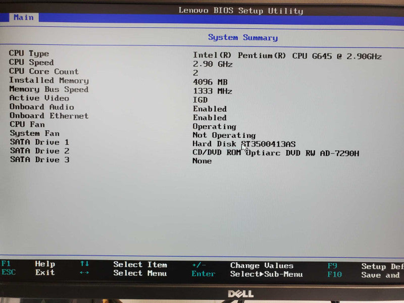 Lenovo ThinkCentre Edge72, Pentium G645 2.9GHz, 4GB DDR3, 500GB HDD _