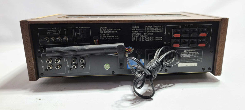 Vintage Pioneer SX 580 AM FM Stereo Receiver Amplifier $