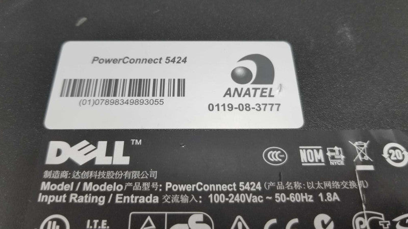 Dell PowerConnect 5424 24 Port Gigabit Switch WIth Brackets ~