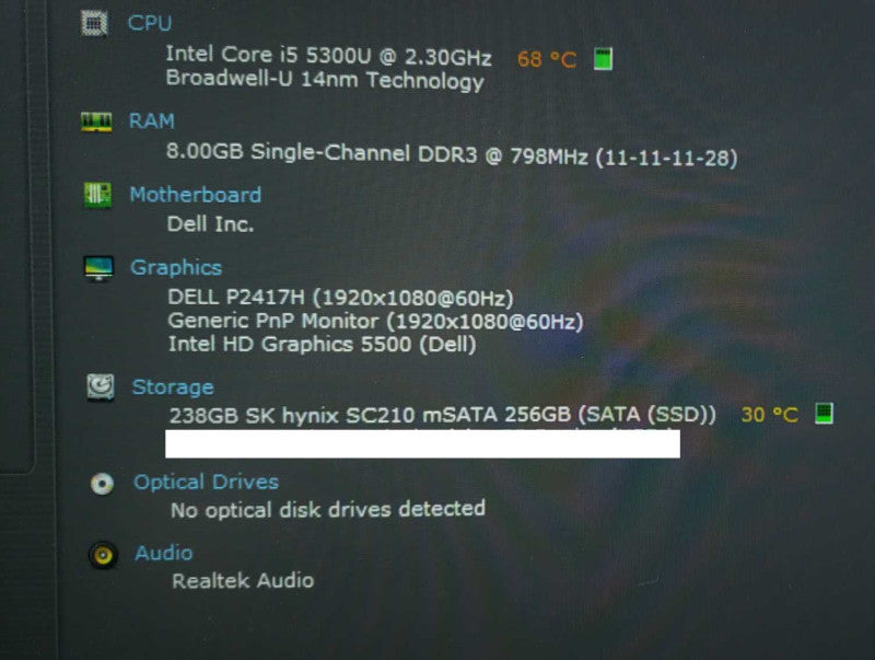 Dell Latitude E7450 14\\" HD Laptop i5-5300U@2.3GHz 8GB DDR3 240G SSD [
