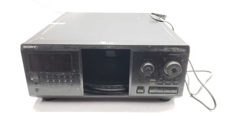 Sony CDP-CX335 cd changer / power-on / parts / repairs only #