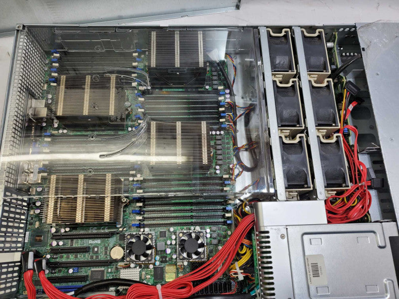 Supermicro SuperServer CSE-828 Server Barebone w/ 4x AMD 16C 6272 2.1GHz  )