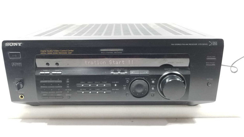 Sony STR-DE635 5.1 Channel 500 Watt Digital A/V Receiver, POWERS ON ~