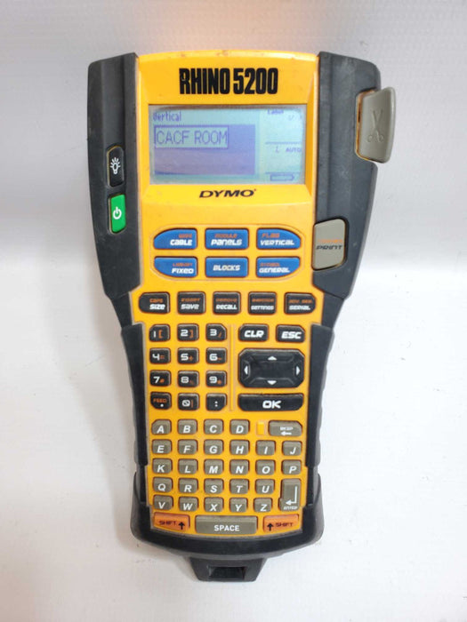 Dymo Rhino 5200 Industrial Label Maker, No Cartridge/Paper, AS-IS _