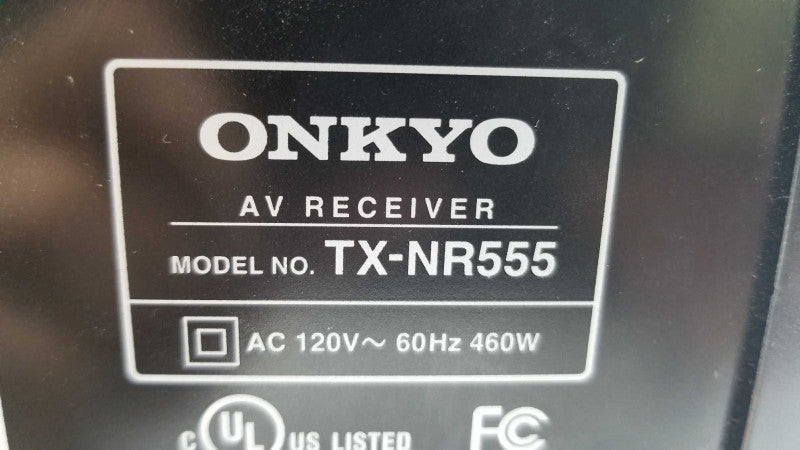 Onkyo TX-NR555 7.2-Channel Network A/V Receiver, POWERS ON ~