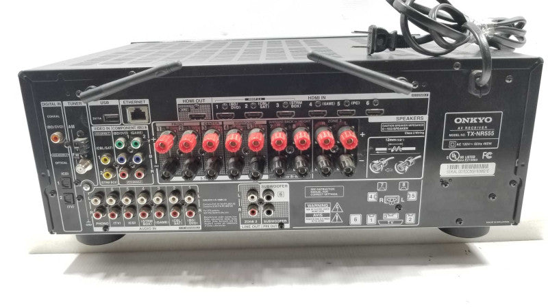 Onkyo TX-NR555 7.2-Channel Network A/V Receiver, POWERS ON ~
