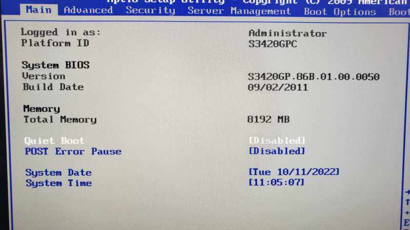 Custom Server IntelÂ® Server Board S3420GP Xeon X3450@2.67GHz 8GB DDR3 GF210 [