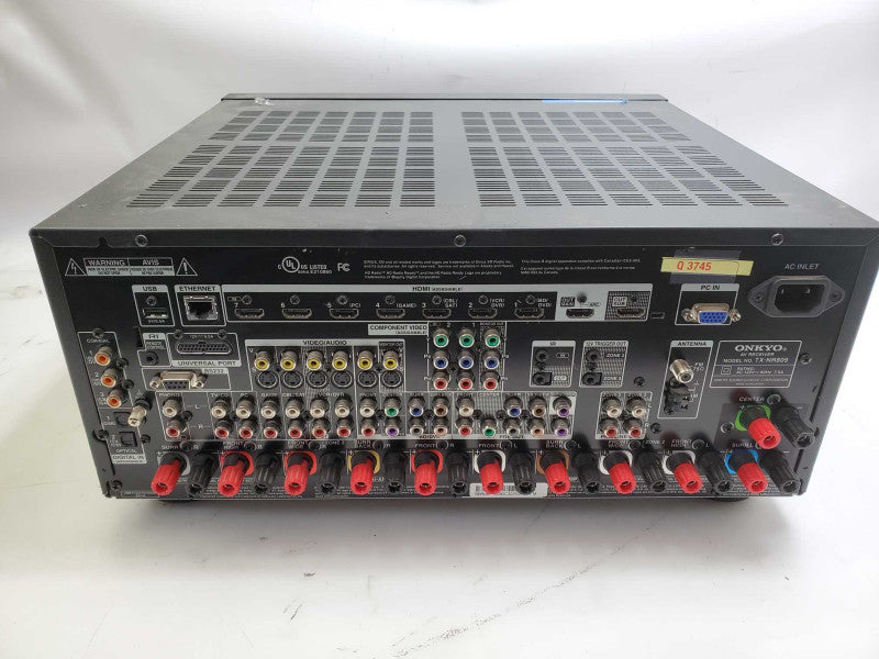 Onkyo TX-NR809 7.2 Channel 135 Watt Network A/V Receiver _ Power-on tested )
