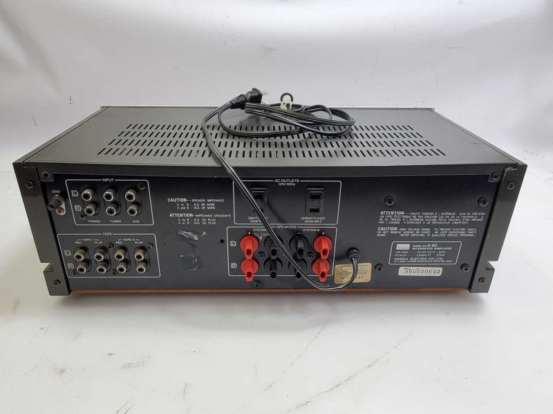 SANSUI A-80 INTEGRATED DC SERVO AMPLIFIER _ Power-on Tested )