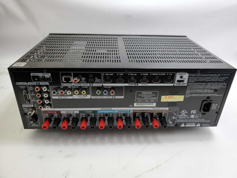 Denon AVR-X2000 7.1 Channel Integrated Network AV Receiver for parts or repair )