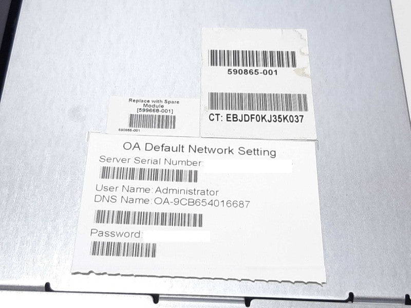 HP BLC3000 DDR2 Onboard Administrator LCD Kit 590865-001  +