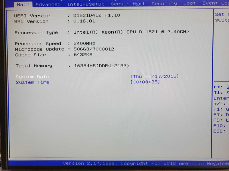 Datto S3B2000 WS, Xeon D-1521 2.4GHz, 16GB DDR4, 4x HDD Trays, No HDD _