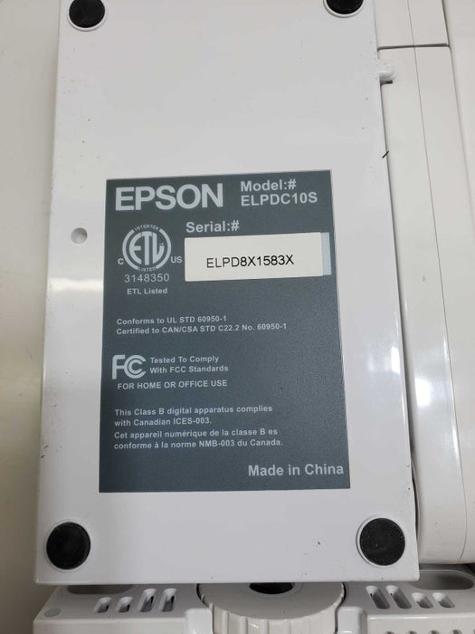 Epson DC-10s Document Camera Scanner Presenter Tool Digital Overhead )