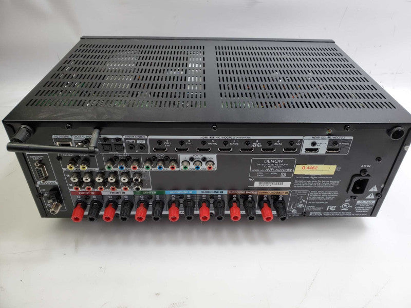 Denon AVR-X2200W 7.2ch AV Receiver 150W 4K Atmos WiFi Bluetooth for Parts )