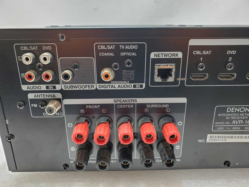 Denon AVR-1613 Network Surround Sound Receiver, AS-IS _