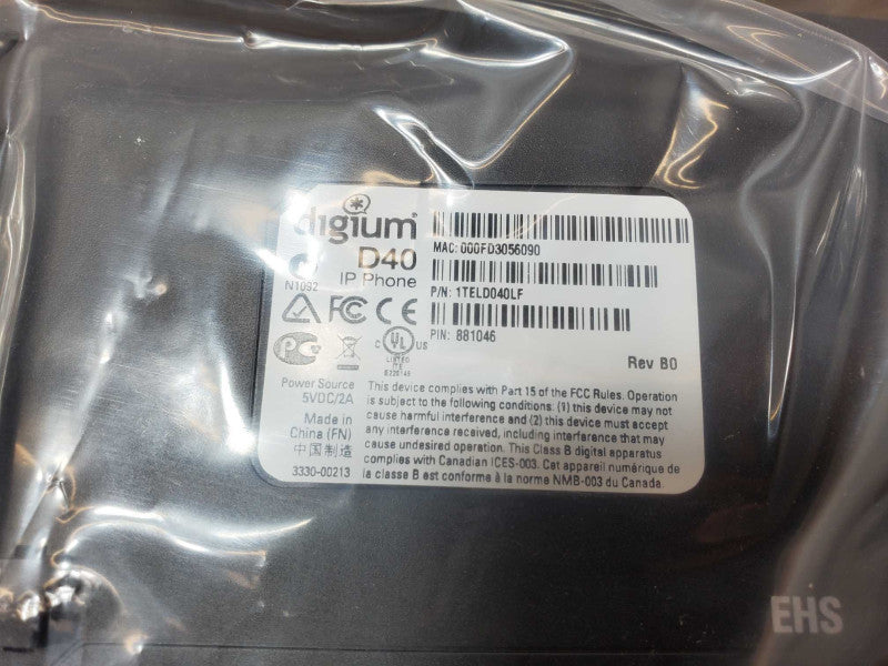 Digium D40 Display 2-Line Business Office IP Phone _