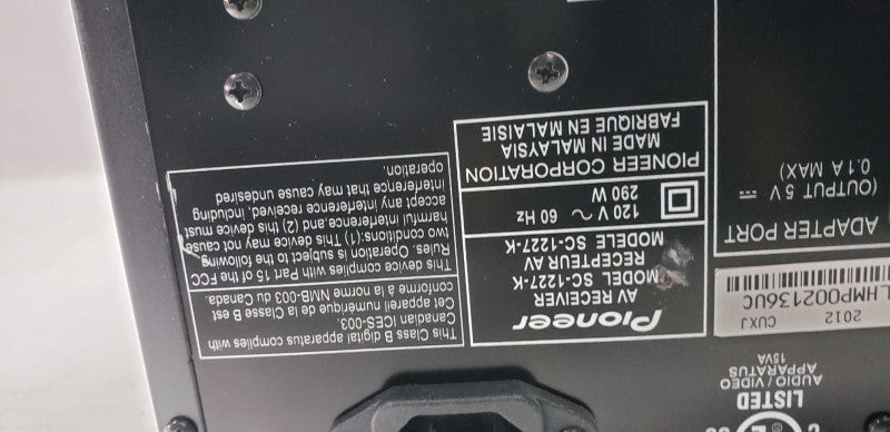 Pioneer AV Receiver SC-1227 / see notes #