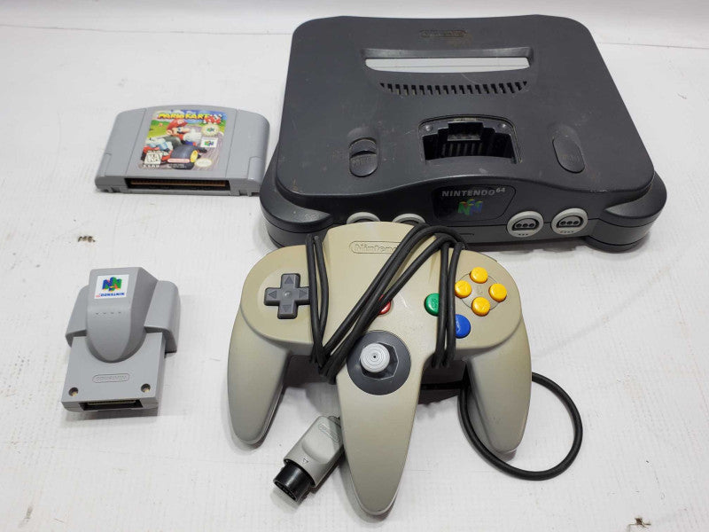 4x Pc Set, Nintendo 64 N64, 1x Controller, 1x RumblePak, MarioKart 64, (AS-IS) |