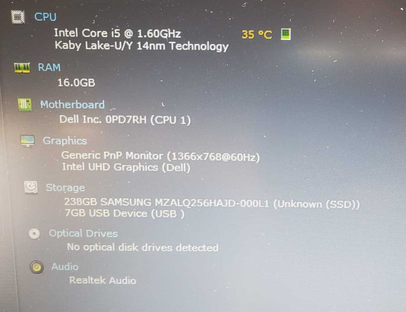 Dell Latitude 3410 Core i5-10210U @ 1.6 GHz 16GB DDR4 250GB SSD +QTY- (