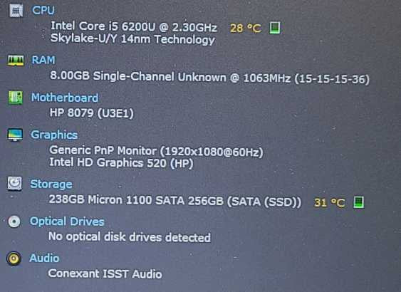 HP EliteBook 840 G3 i5-6200U 2.3GHz 8GB RAM 256GB SSD 14\\"  $