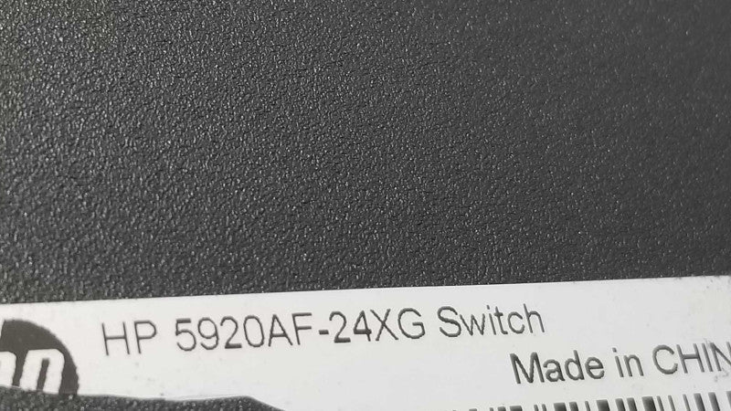 HP 5920AF-24XG 24-Port 10GbE SFP+ FCoE / DCB Switch JG296A, QTY~