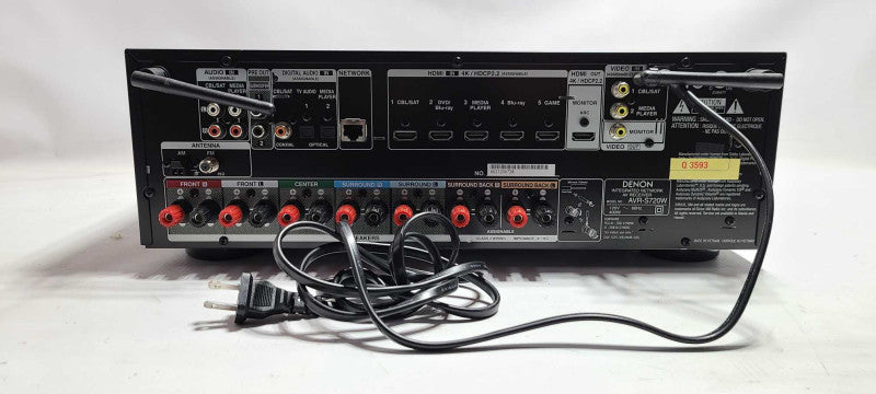 Denon AVR-S720W 7.2 Channel 4K Ultra HD AV Receiver 400W $