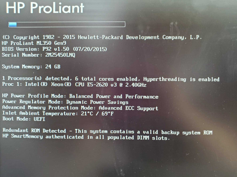 HP ProLiant MP350p Gen 9, E5-2620 v3 2.4GHz 24GB DDR4 P440ar RAID |