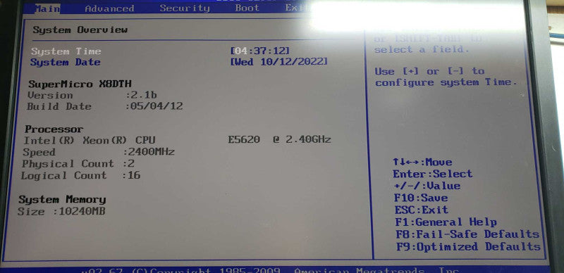 Supermicro X8DTH E5620 @ 2.40ghz / 10gb ram / 9280-16 Sas Raid Ctrl #