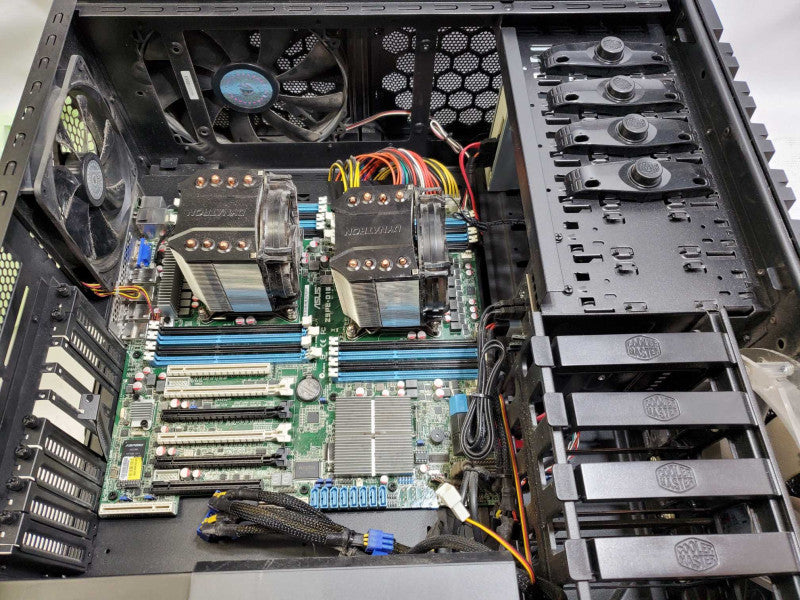 Custom PC ASUS Z9PE-D16 Barebone Xeon E5-2650 for parts or repair )