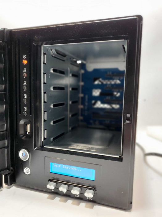 Thecus 5-Bay 3.5\\" storage, No HDDs, Tested to power on, AS-IS _