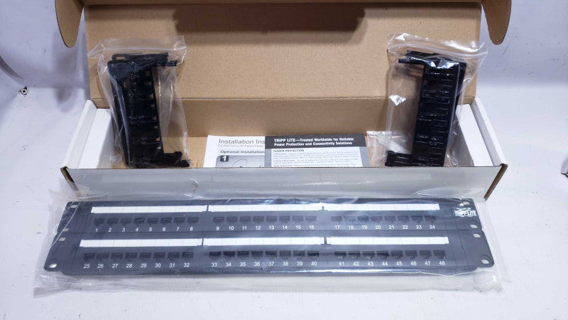 NEW Tripp Lite 48-Port Cat6 Cat5 Patch Panel Rackmount N252-048 [
